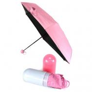 Мини-зонт , механика, розовый, черный Take Easy