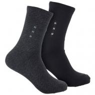 Носки , 6 пар, размер 41-47, серый, черный Весёлый носочник