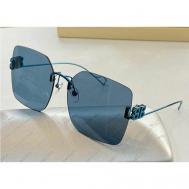 Солнцезащитные очки , квадратные, оправа: металл, ударопрочные, с защитой от УФ, для женщин, синий Kaizi