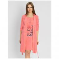 Комплект , сорочка, размер 58, розовый Style Margo