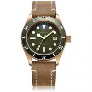 Наручные часы Bronze Sea Star Green Dial, зеленый Aquatico