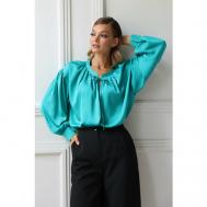 Блуза  , размер 50, зеленый LookLikeCat