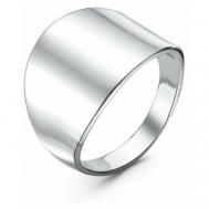 Кольцо , серебрение, размер 17, серебряный MikiMarket