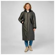 куртка   демисезонная, силуэт прямой, капюшон, карманы, утепленная, водонепроницаемая, размер 66, серый Pit. Gakoff