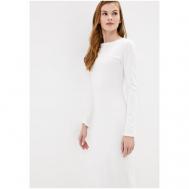 Платье-футляр , прилегающее, миди, размер M/L, белый Malaeva