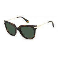 Солнцезащитные очки , прямоугольные, поляризационные, с защитой от УФ, для женщин, коричневый Polaroid