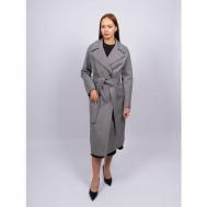 Пальто  демисезонное, размер 48, серый 365 clothes