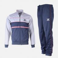 Костюм , олимпийка и брюки, силуэт прямой, карманы, размер 58, серый Montanasport