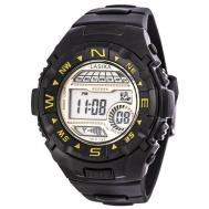Наручные часы  Sports Электронные спортивные наручные часы  с секундомером, подсветкой, защитой от влаги и ударов, черный Lasika