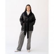 куртка   зимняя, средней длины, силуэт прямой, карманы, размер 58, черный Modress