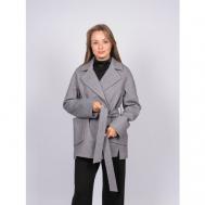 Пальто  демисезонное, размер 44, серый 365 clothes