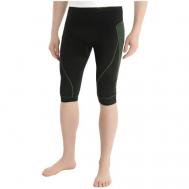 Термобелье брюки , влагоотводящий материал, размер M/L, черный, зеленый ACCAPI