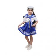 Карнавальный костюм "Морячка", платье, бескозырка, р. 28, рост 98-104 см Страна Карнавалия