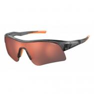 Солнцезащитные очки , невидимка, спортивные, поляризационные, зеркальные, с защитой от УФ, черный Polaroid