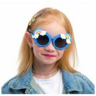 Солнцезащитные очки , оправа: пластик, для девочек, синий Мастер К