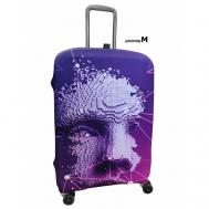 Чехол для чемодана  2337_M, полиэстер, размер M, фиолетовый Vip Collection