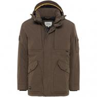 куртка , демисезон/зима, силуэт прямой, подкладка, капюшон, карманы, размер 54, коричневый Camel Active
