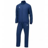 Костюм , олимпийка и бриджи, силуэт полуприлегающий, карманы, размер XS, синий Jogel