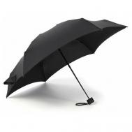 Мини-зонт , механика, 2 сложения, купол 87 см., 8 спиц, черный NONAME