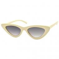 Солнцезащитные очки , кошачий глаз, с защитой от УФ, для женщин, желтый Valentin Yudashkin