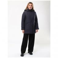 куртка   зимняя, средней длины, силуэт прямой, съемный капюшон, ветрозащитная, внутренний карман, капюшон, водонепроницаемая, утепленная, размер 52(62RU) Maritta