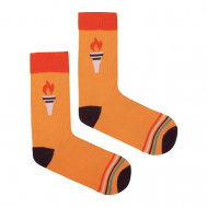 Мужские носки , классические, размер 26, оранжевый RusExpress