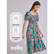 Платье , повседневное, прилегающее, миди, размер XL, зеленый ZOLLA