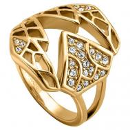 Кольцо , кристалл, размер 16.5, золотой Just Cavalli