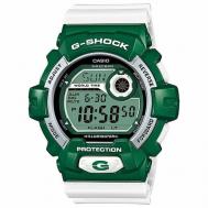 Наручные часы  Наручные часы  G-Shock G-8900CS-3DR мужские, будильник, секундомер, таймер, водонепроницаемые, противоударные, подсветка, белый, зеленый, белый, зеленый Casio