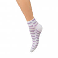 Женские носки  укороченные, 5 пар, размер 23-25, белый Ростекс