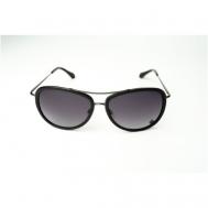 Солнцезащитные очки , авиаторы, оправа: металл, градиентные, с защитой от УФ, черный Vivienne Westwood
