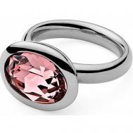 Кольцо , кристаллы Swarovski, размер 18, розовый Qudo