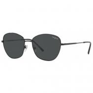 Солнцезащитные очки  eyewear, бабочка, оправа: металл, с защитой от УФ, для женщин, черный Vogue
