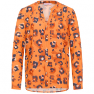 Платье-рубашка , вискоза, повседневное, свободный силуэт, мини, размер 34, оранжевый Frieda & Freddies