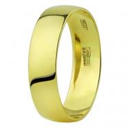Кольцо обручальное , желтое золото, 585 проба, размер 22 Юверос