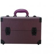 Бьюти-кейс , 22х25х36 см, черный, фиолетовый OKIRO