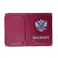 Обложка для паспорта , красный ОПМИР