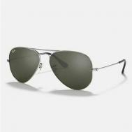 Солнцезащитные очки  RB3025-W3277/58-14, авиаторы, оправа: металл, складные, с защитой от УФ, зеркальные, для мужчин, серый Ray-Ban