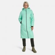куртка  , демисезон/зима, силуэт прямой, карманы, капюшон, водонепроницаемая, манжеты, несъемный капюшон, мембранная, ветрозащитная, размер XS, зеленый Huppa