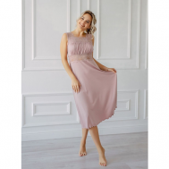 Сорочка , размер 56, розовый Текстильный край