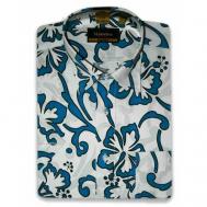 Рубашка , размер 48/L/178-186/42 ворот, синий Маэстро