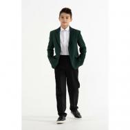 Школьный пиджак , размер 152/80, зеленый Инфанта