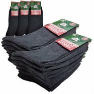 Мужские носки , 10 пар, классические, размер 27, серый ondreeff