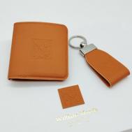 Бумажник , натуральная кожа, оранжевый William Morris
