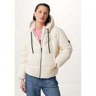 куртка  , демисезон/зима, силуэт свободный, капюшон, регулируемый капюшон, карманы, утепленная, размер XL, белый Mexx