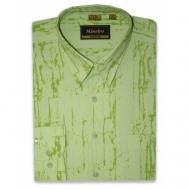 Рубашка , размер 40/XS/170-176/37 ворот, зеленый Маэстро