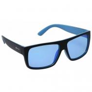 Солнцезащитные очки , зеркальные, поляризационные, синий Mikado