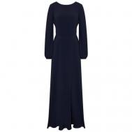 Платье , натуральный шелк, повседневное, макси, размер S, синий Elmira Markes