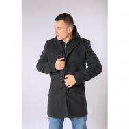 Пальто , капюшон, размер 46/176, черный Truvor