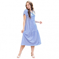 Платье , размер 46, голубой Оптима Трикотаж